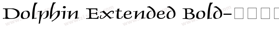 Dolphin Extended Bold字体转换